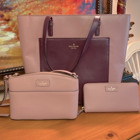 kate spade Handbags - KATE SPADE NEW YORK 3 Piece Bag Set NWOT (will separate)